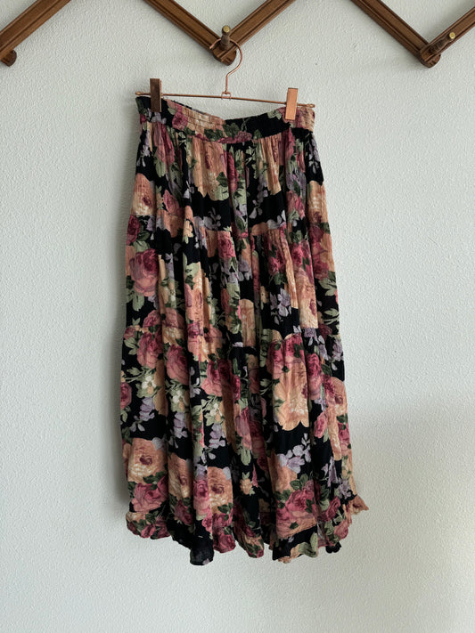 90s Starina Floral Skirt Sz S / M