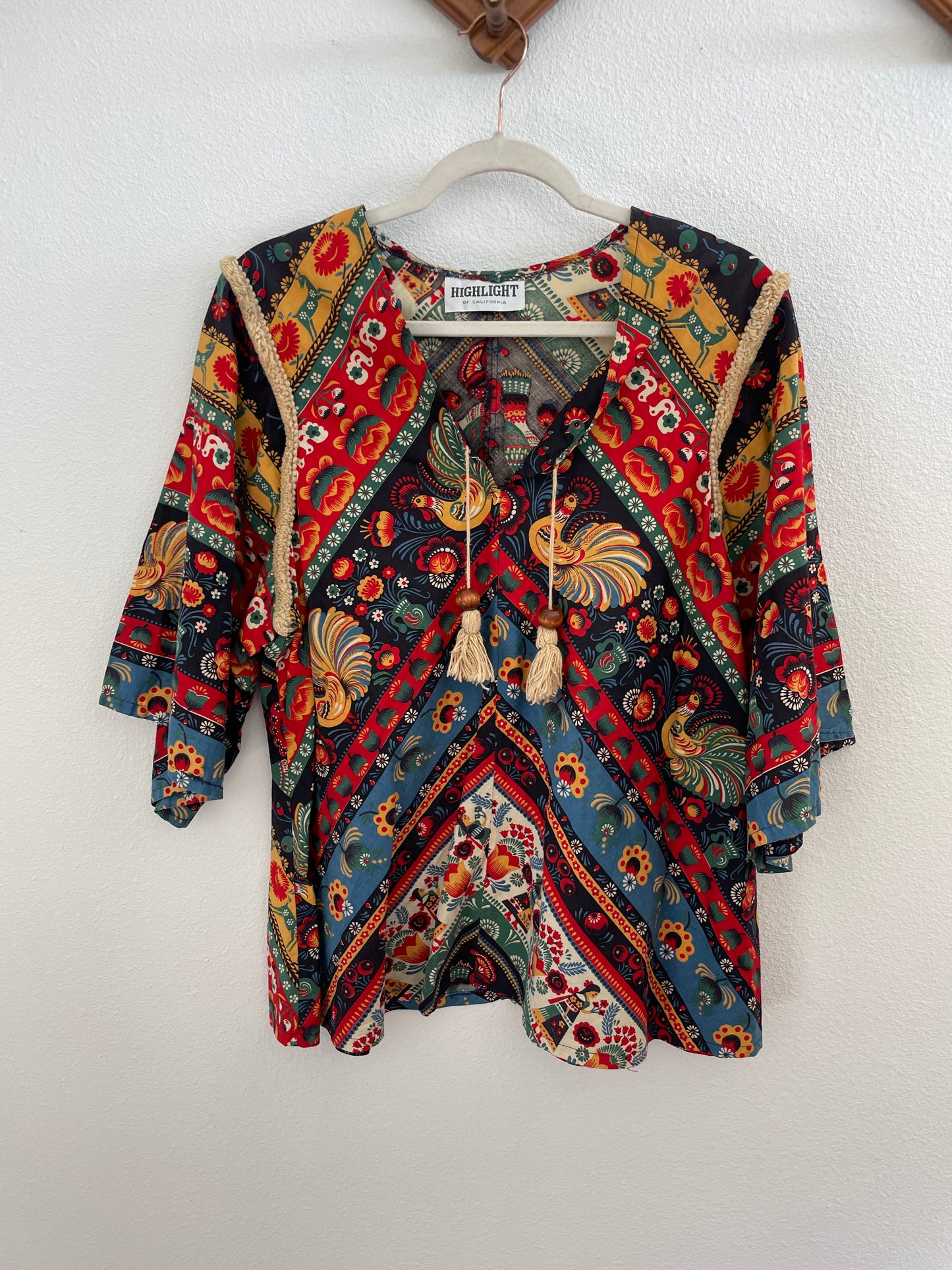 70s rooster bell sleeve