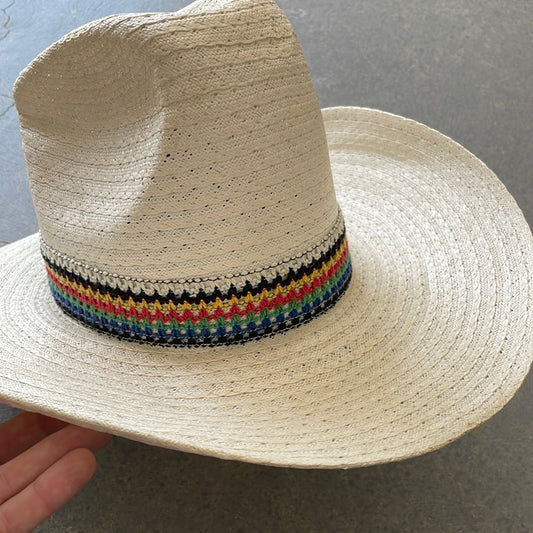 70s western rainbow cowboy hat