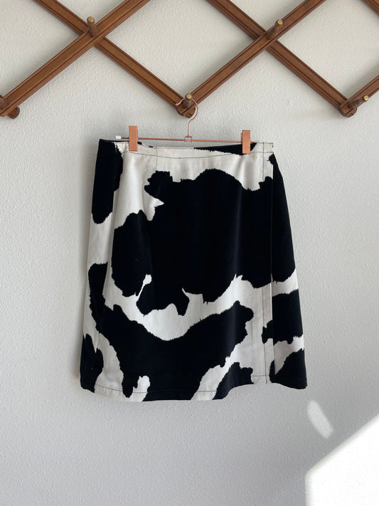 Cow-print Skirt Sz 29