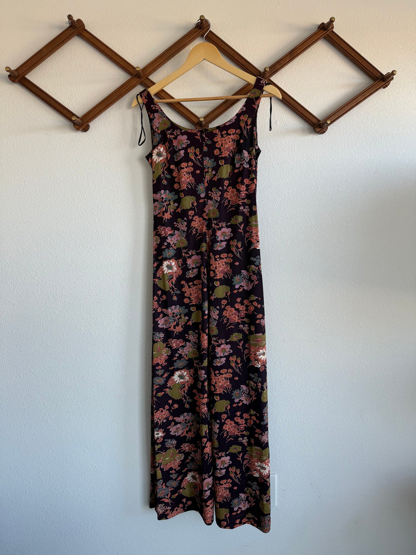 70s Floral Dress Sz M / L