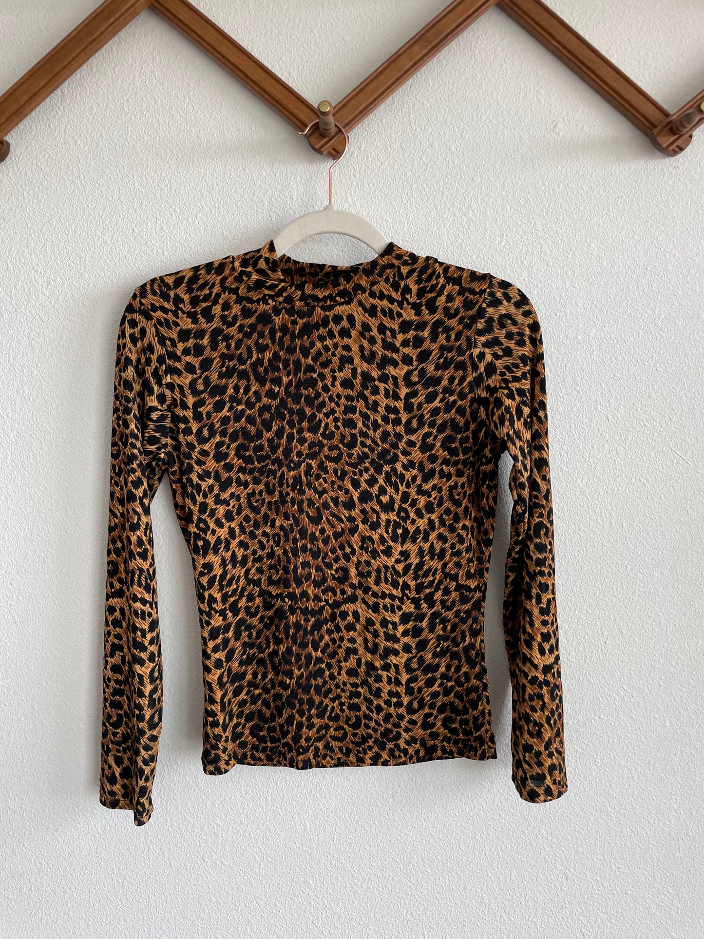 Y2K Cheetah Top Sz S / M