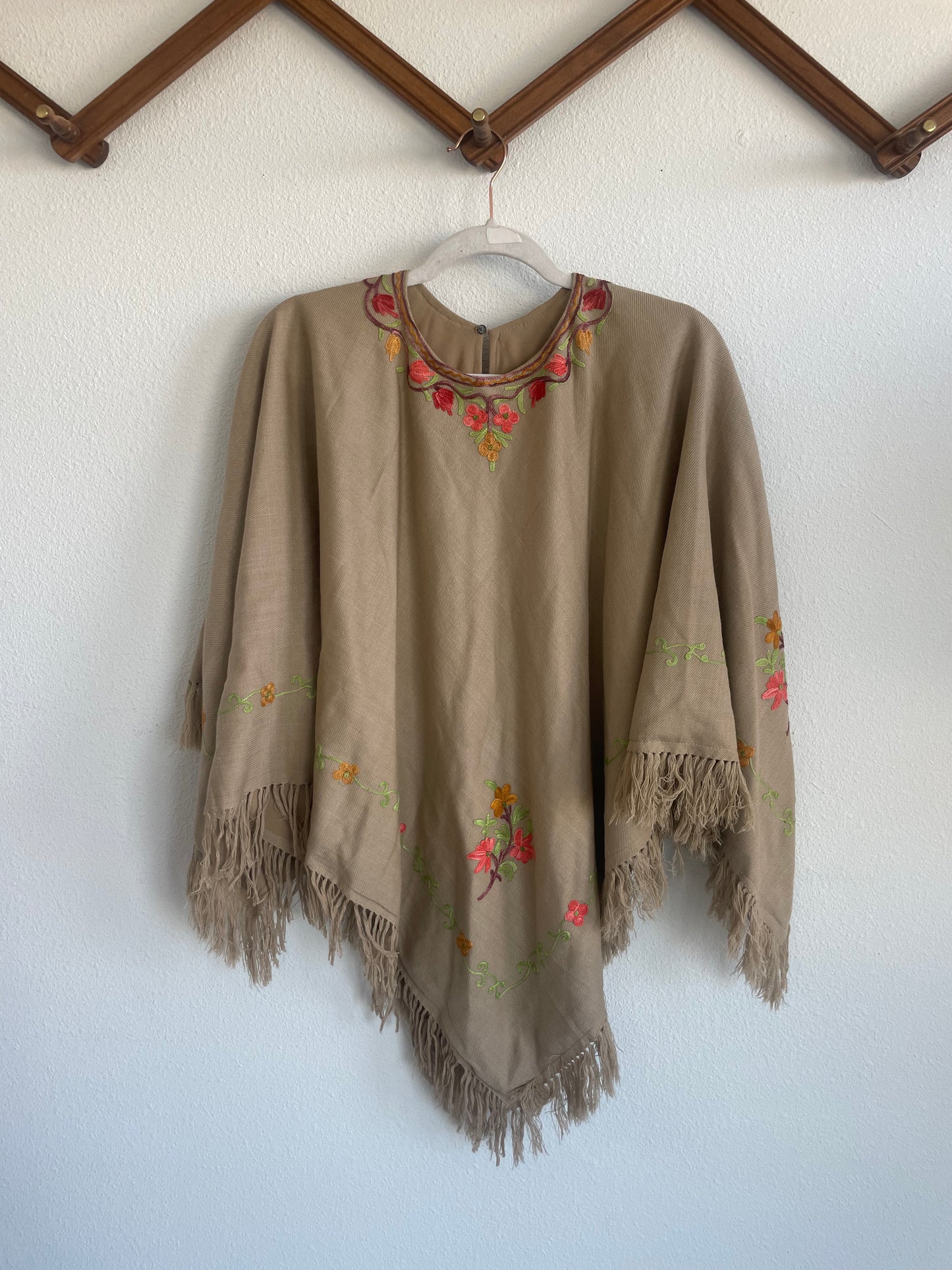 Vintage Embroidered Poncho