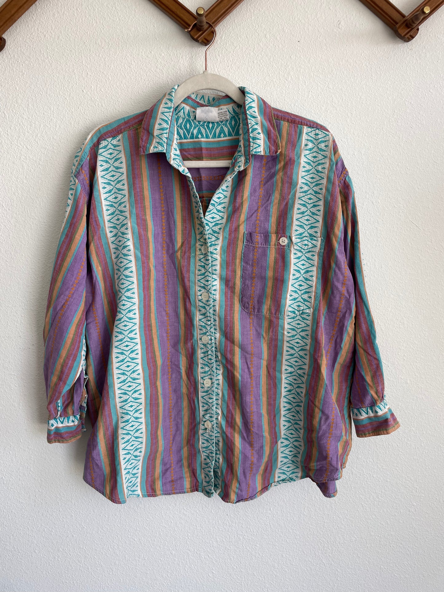 90s western button up Sz M - L