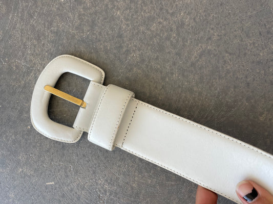 Vintage white belt Sz S