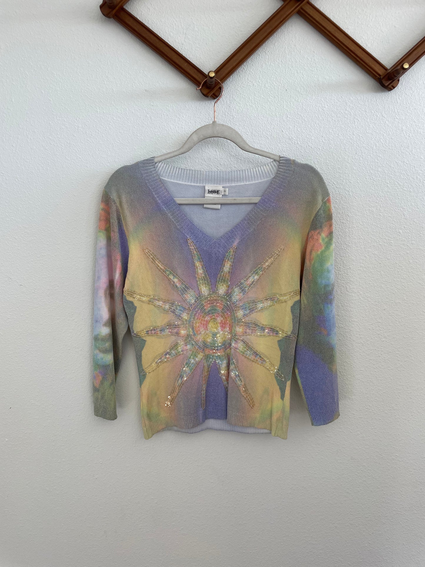 Vintage sequin sun top Sz S