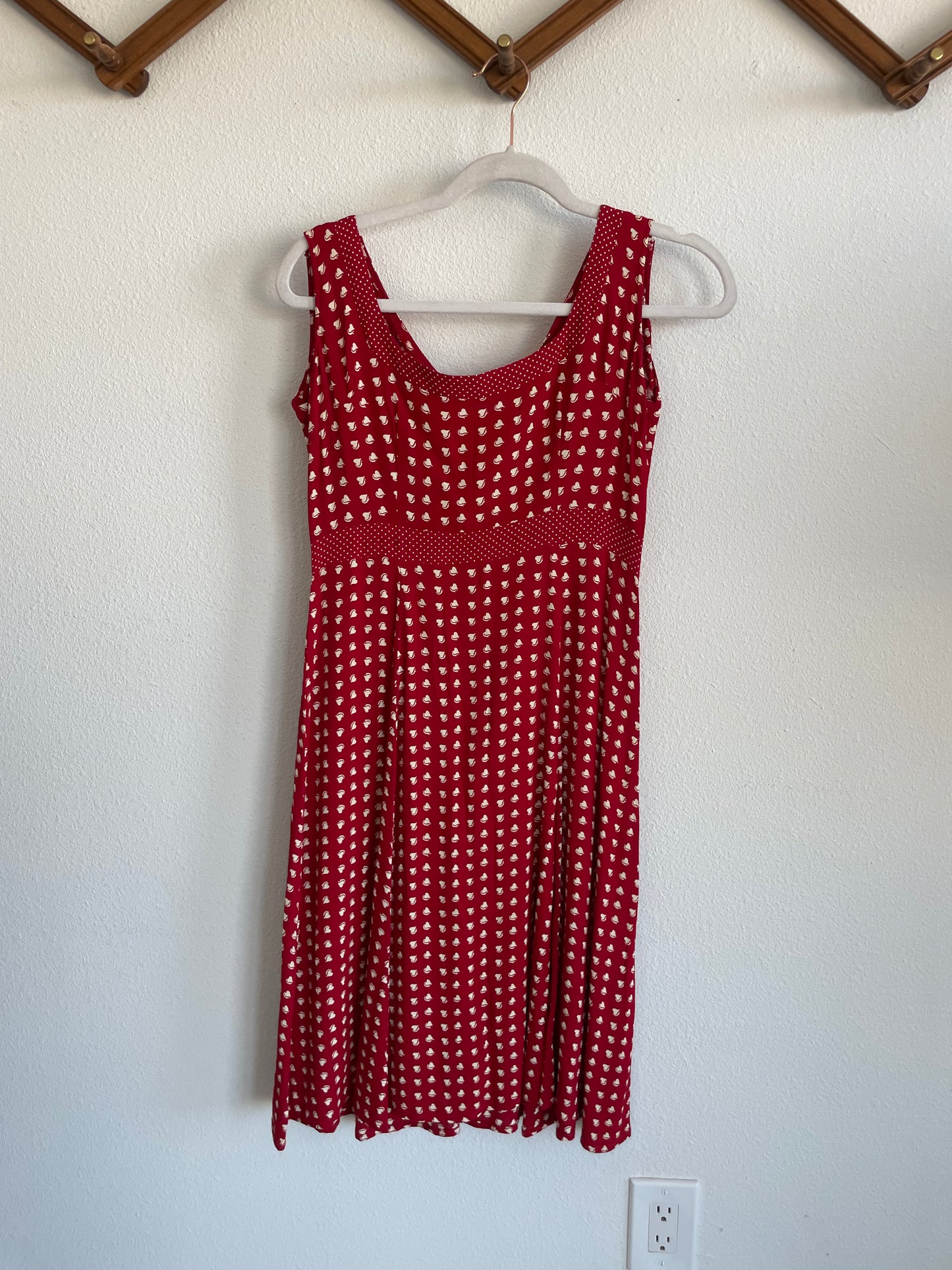 Vintage Rayon Heart Mini Sz S / M