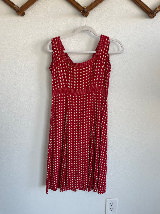 Vintage Rayon Heart Mini Sz S / M