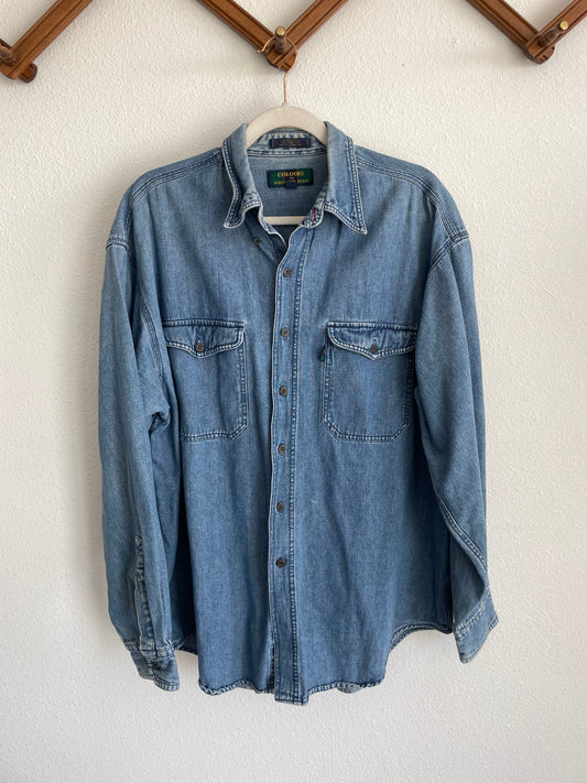 Vintage Denim button up Sz XL