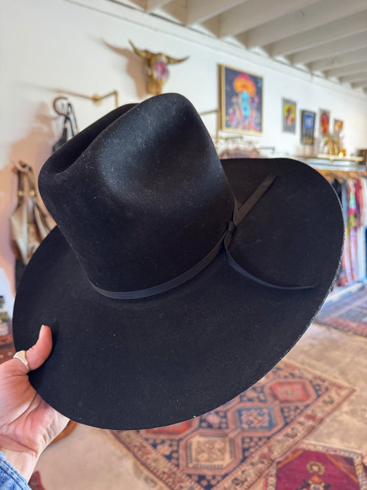 Vintage black cowboy hat