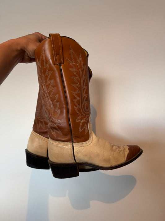 Vintage 2 Tone Boots Sz 4.5 AS IS