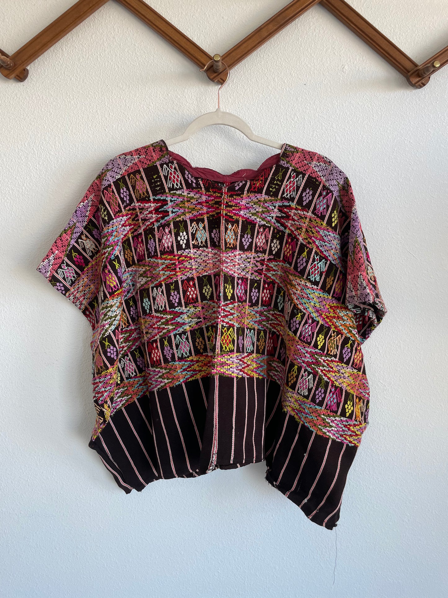 Vintage Embroidered Huipil Free Size