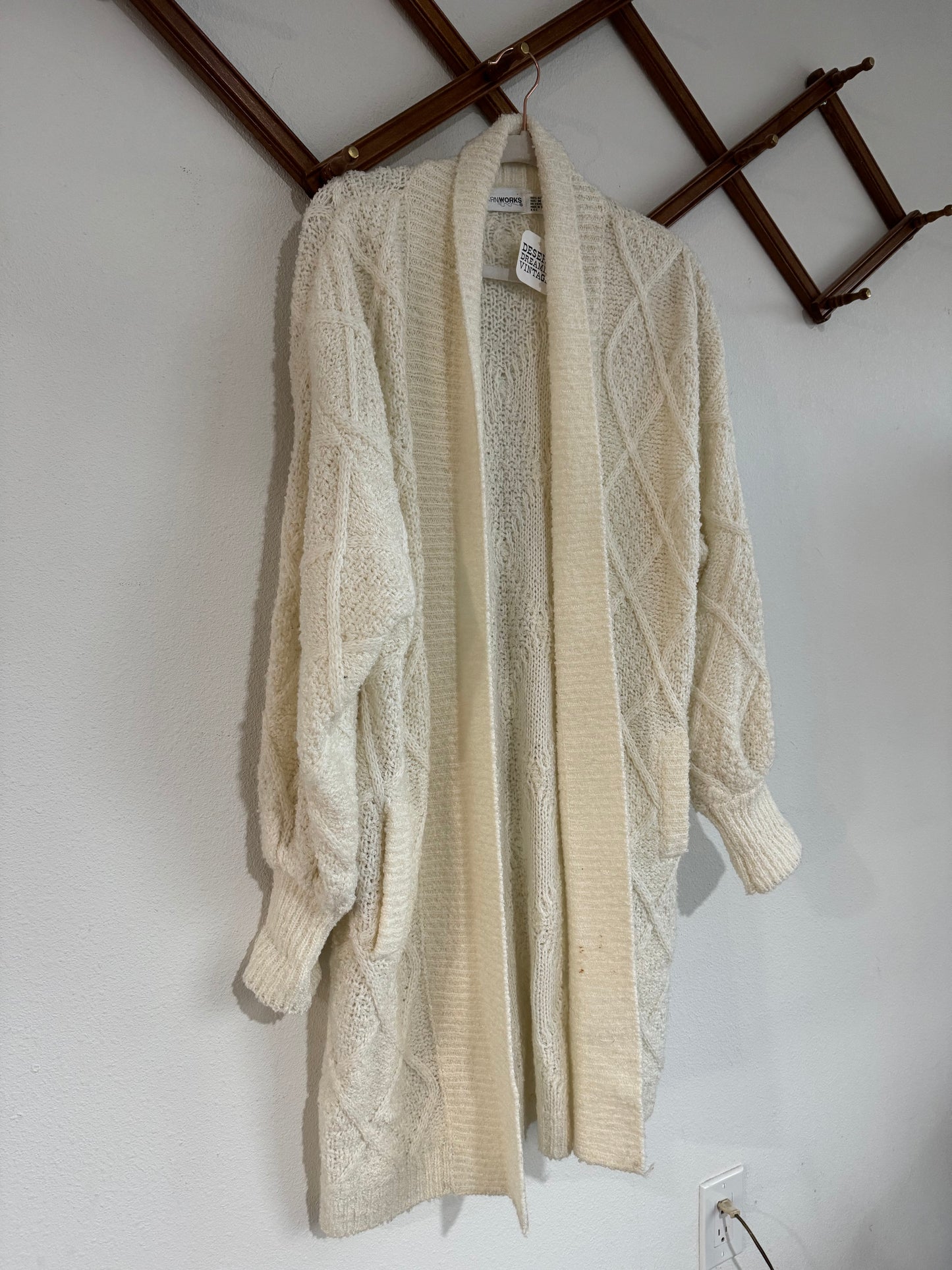 Vintage Knit Duster Free Size