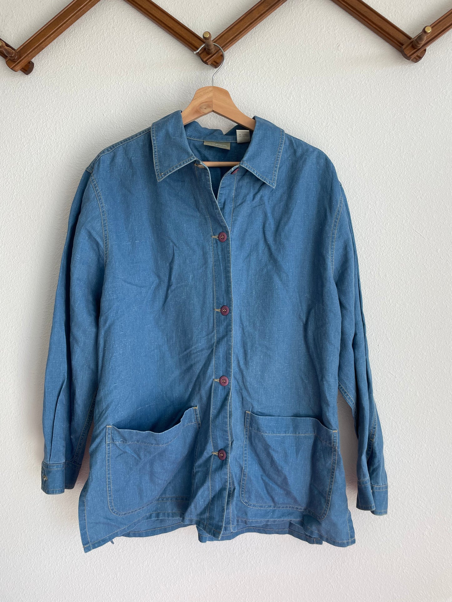 90s Denim Liz Chore Coat Top