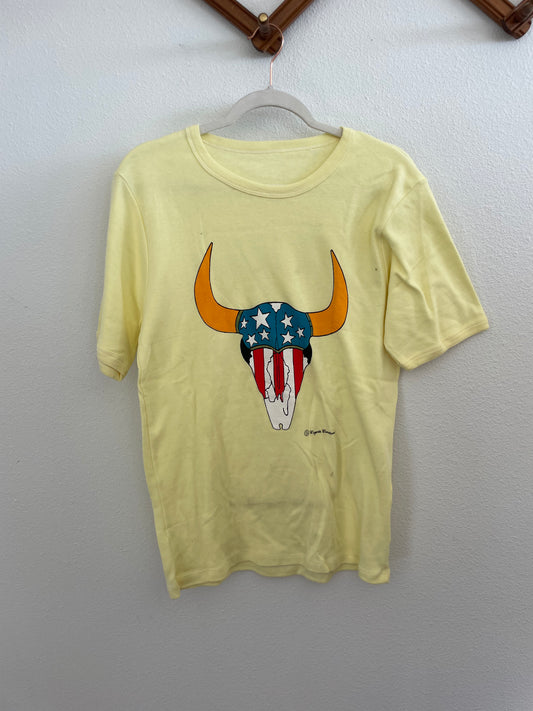 Vintage yellow bull tee