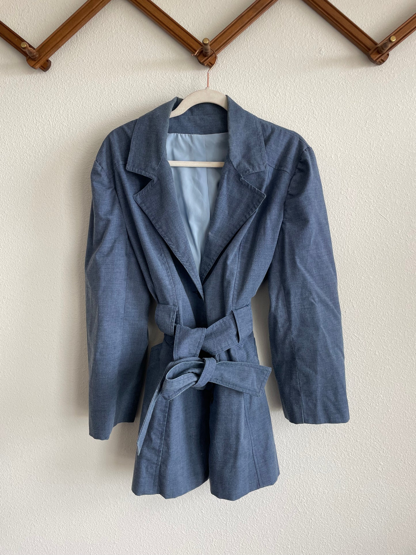 70s Denim Western Wrap Jacket