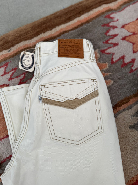 Levi white Bell Bottoms