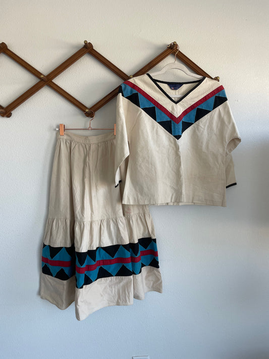 1970s Southwestern Set Sz M / L