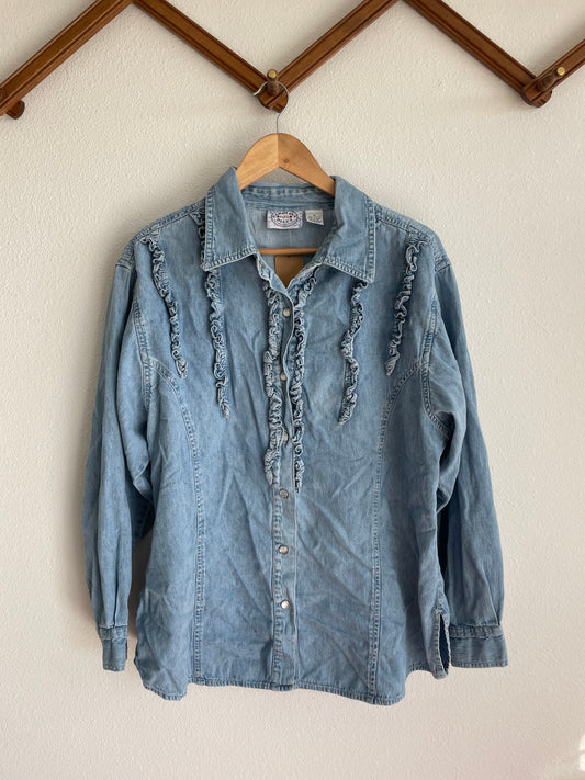 90s Femme Denim Pearlsnap