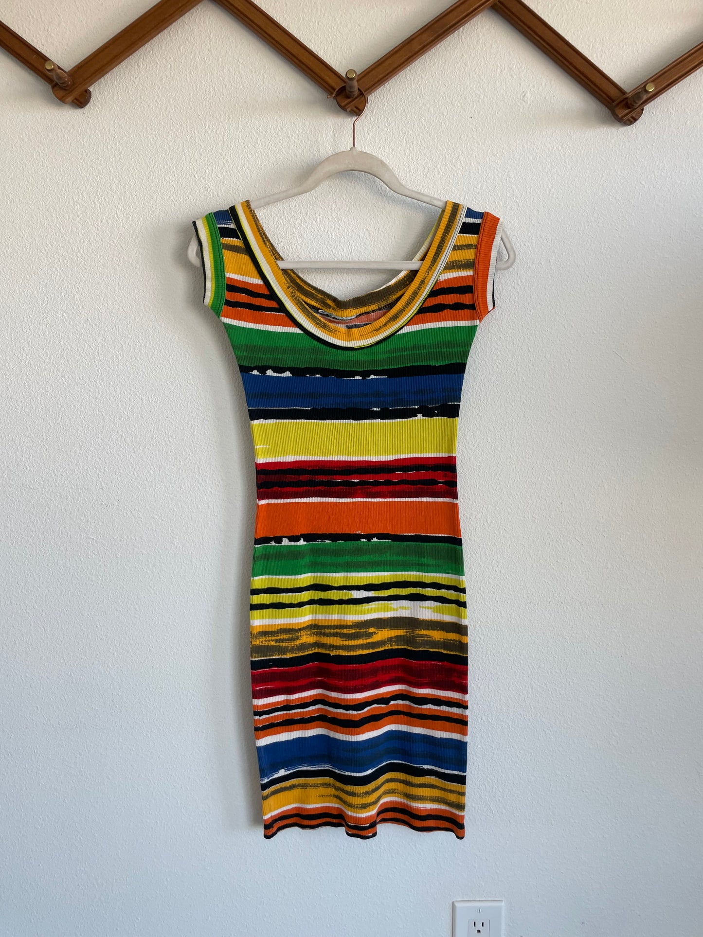 90s Ribbed Dress Sz XS / S