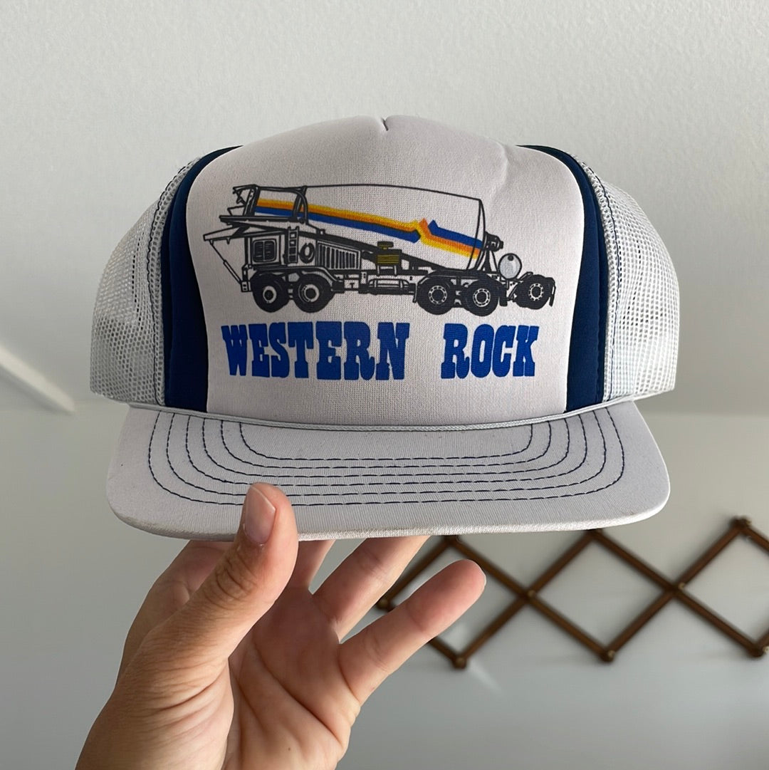 Vintage Western Rock trucker hat