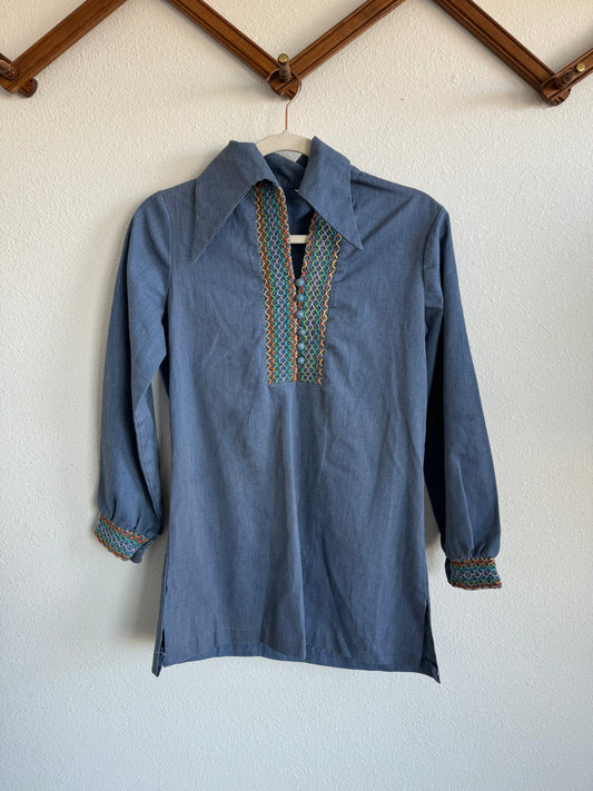 70s Denim Rainbow Mini Sz XS / S