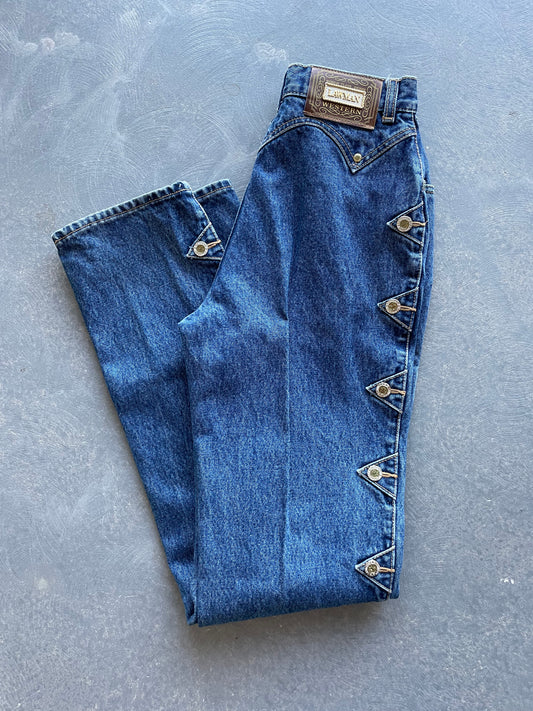 Vintage Lawman Western Denim Sz 26