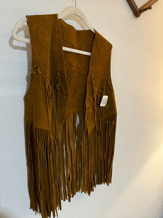 Vintage fringe vest