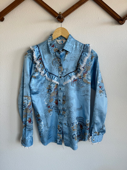 Vintage Rodeo Queen Pearlsnap Sz S / M
