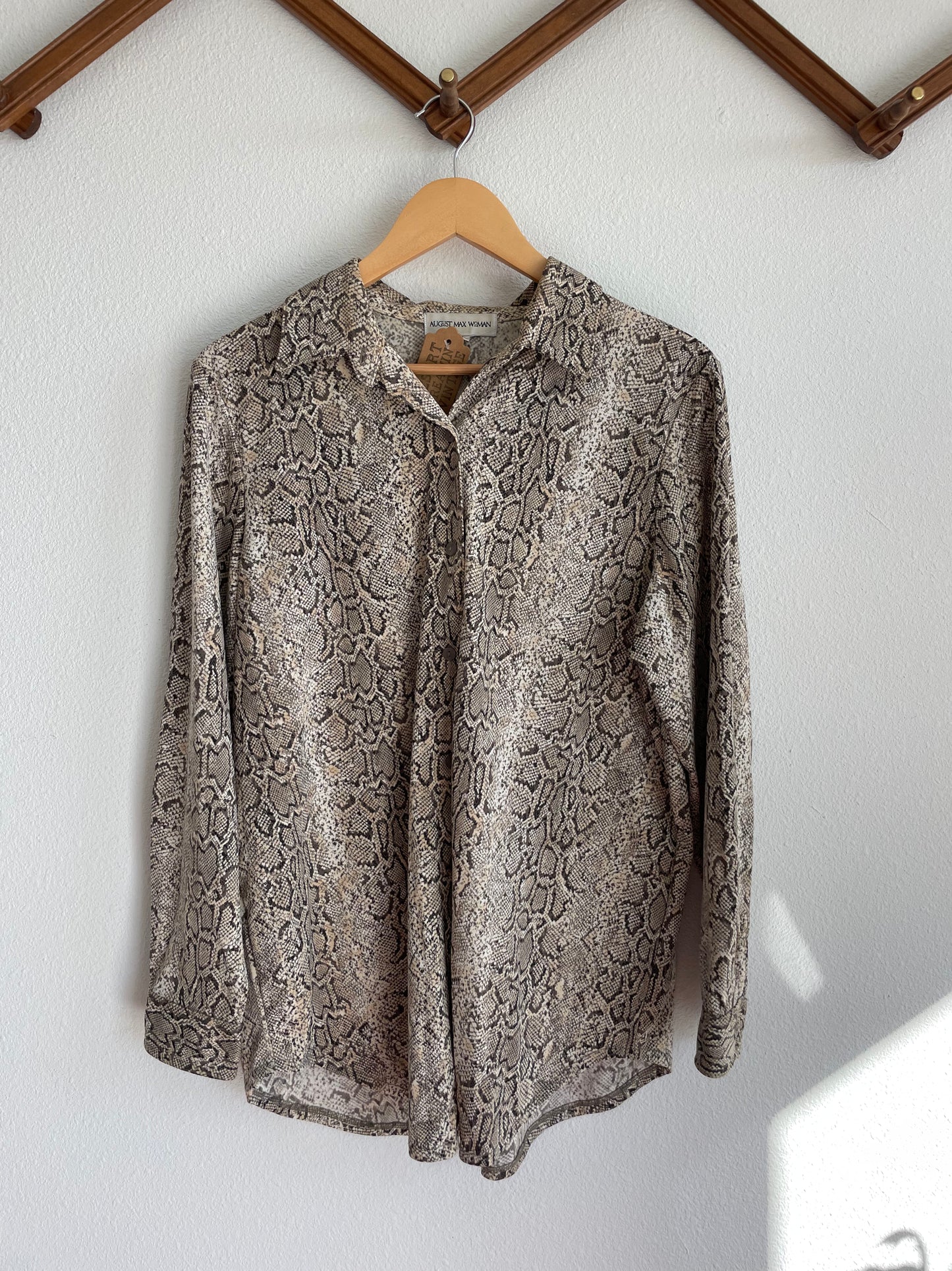 Y2K Snakeskin Blouse