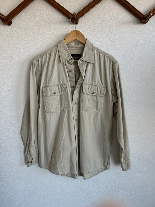 Vintage Neutral Button Up Sz L